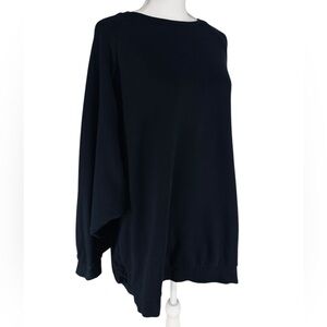 SPARKLE & FADE / Black Classic Oversized Crewneck Sweat Shirt/ XS - Small